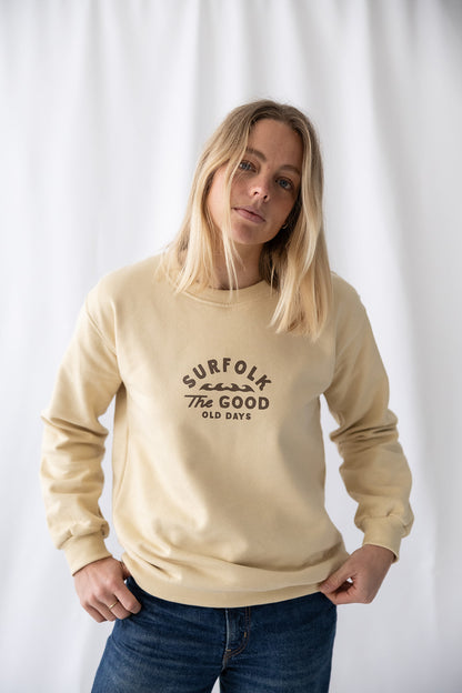 Good Old Days Crew Jumper - Natural