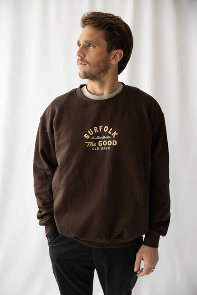 Good Old Days Crew Jumper - Rust