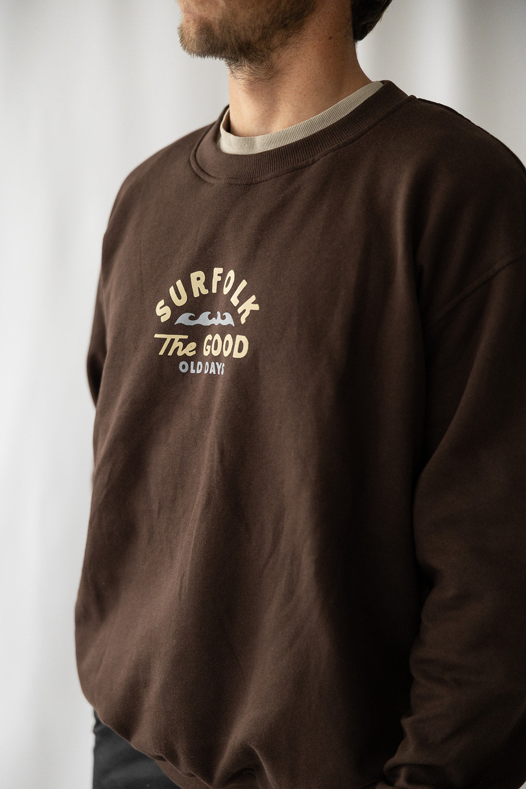 Good Old Days Crew Jumper - Rust