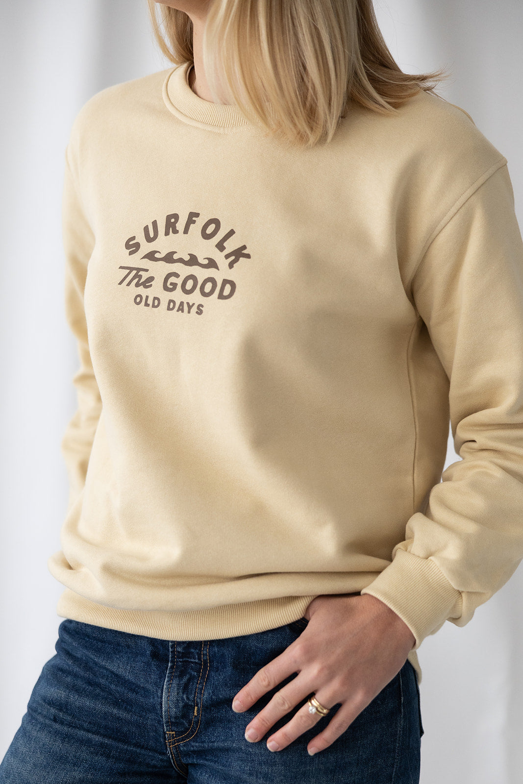 Good Old Days Crew Jumper - Natural